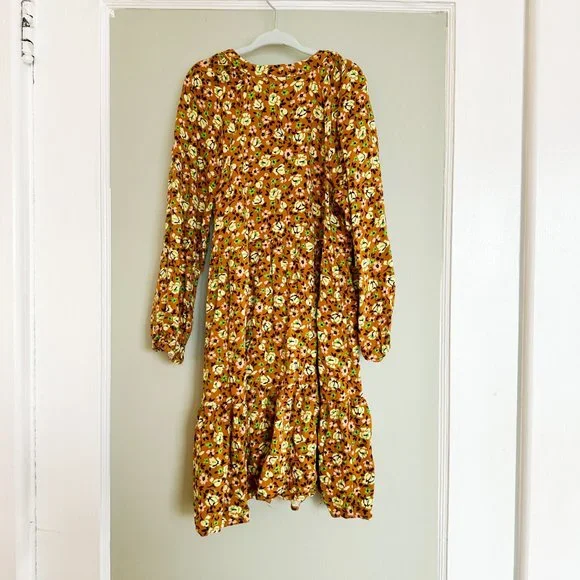 Zara Girls Floral Dress Size 10 - Picture 3 of 3